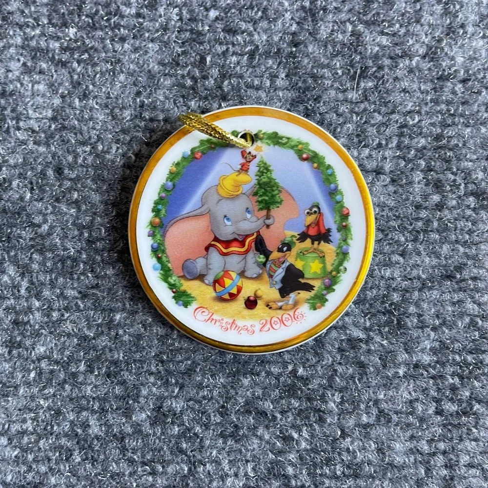 Disney Dumbo Christmas 2006 Ornament Under the Bigtop Scholastic Ceramic Boxed